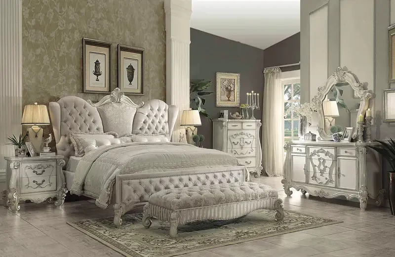 Ivory Bloom Bedroom Ensemble | Complete Furniture Set Multan
