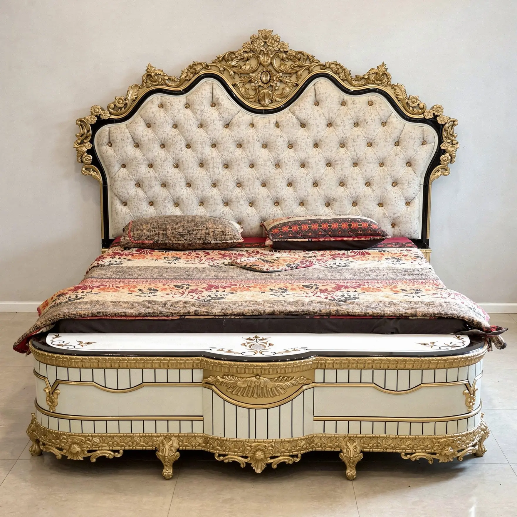 Royal Style Full Bedroom Set | Luxury Furniture Multan