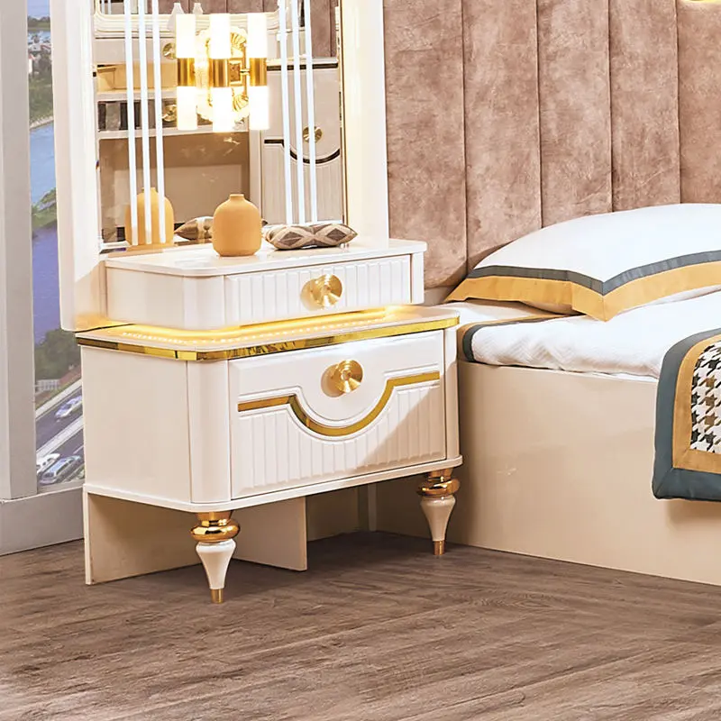 Luxury Stripe Emblem Wing Bed Side Zoomed