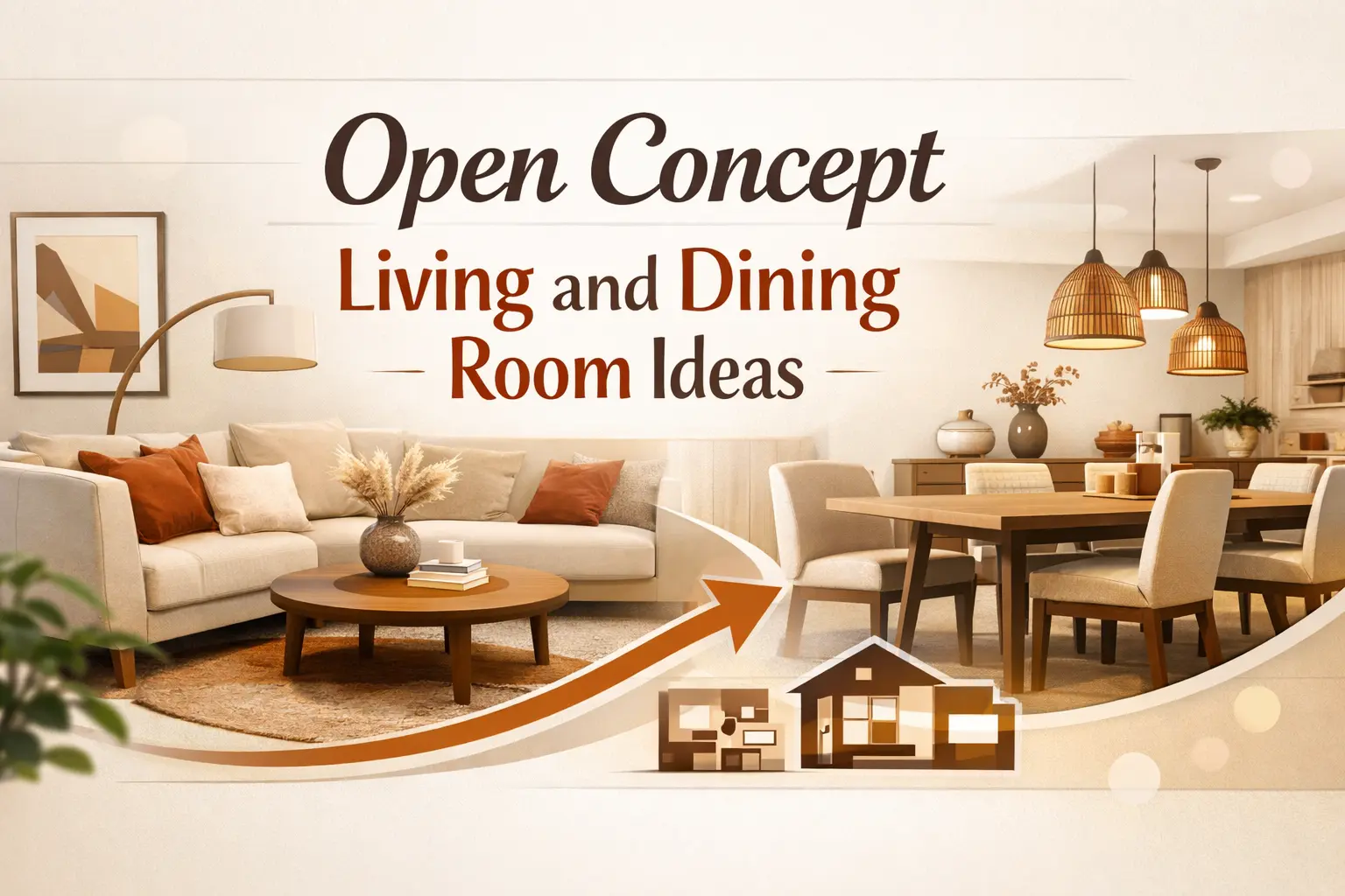 Open Concept Living and Dining Room Ideas